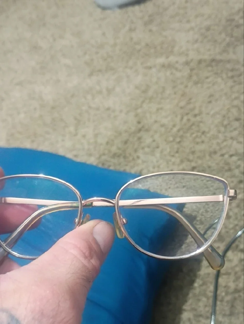 Michael Kors Women's Gold Metal Frame Glasses with Clear Lenses